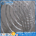 electric barbed wire fence hot dip zinc coat /galvanized anti vandal fence top